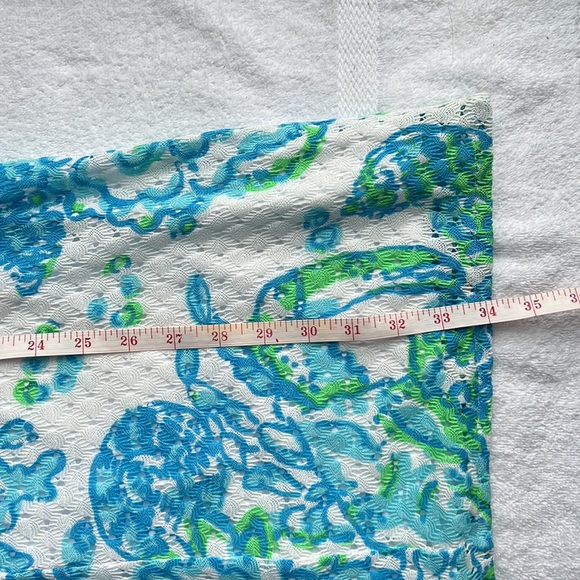 Lilly Pulitzer Size Small Blue/Green/White Dress - Picture 7 of 7